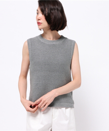 NATURAL BEAUTY BASIC | バルキーコットン　ニットベスト(ベスト)