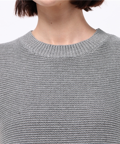 NATURAL BEAUTY BASIC（ナチュラルビューティーベーシック）の「バルキーコットン　ニットベスト（ベスト・レディース・グレー/ネイビー/カーキ/ホワイト系その他・MEDIUM）」の9枚目の写真