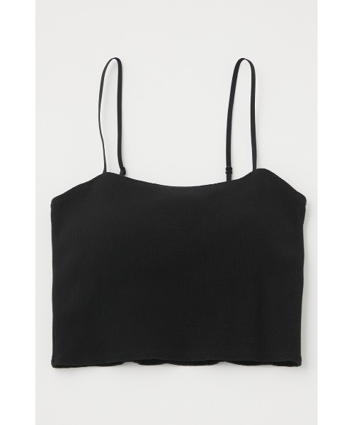 MOUSSY（マウジー）の「【2サイズ展開】スクエアネックキャミトップス（キャミソール・レディース・ブラック/ホワイト・2/1）」の8枚目の写真