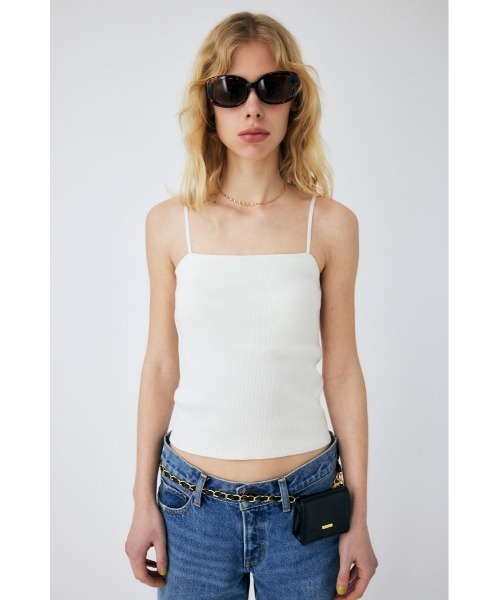 MOUSSY（マウジー）の「【2サイズ展開】スクエアネックキャミ
