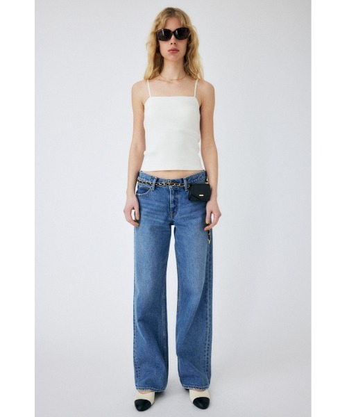 MOUSSY（マウジー）の「【2サイズ展開】スクエアネックキャミトップス（キャミソール・レディース・ブラック/ホワイト・2/1）」の10枚目の写真