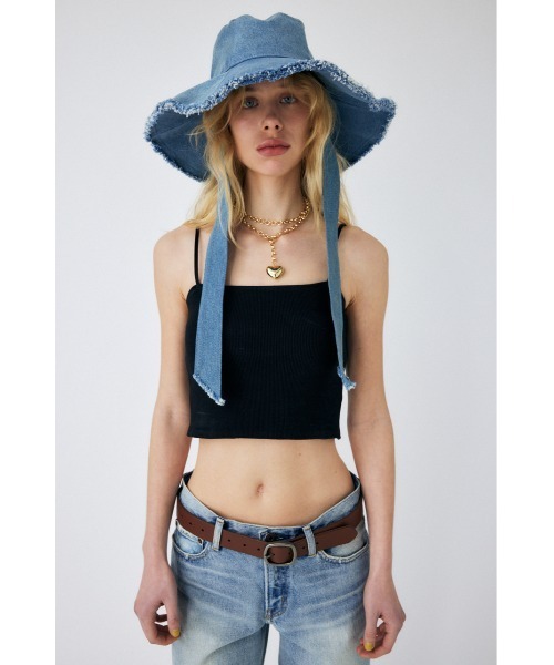 MOUSSY（マウジー）の「【2サイズ展開】スクエアネックキャミトップス（キャミソール・レディース・ブラック/ホワイト・2/1）」の15枚目の写真