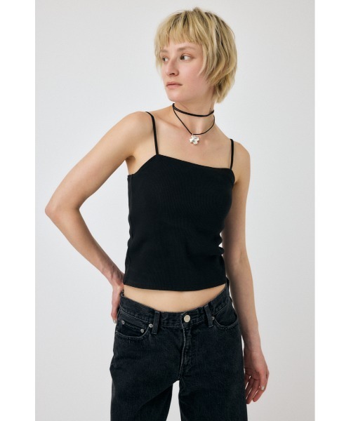 MOUSSY（マウジー）の「【2サイズ展開】スクエアネックキャミトップス（キャミソール・レディース・ブラック/ホワイト・2/1）」の17枚目の写真