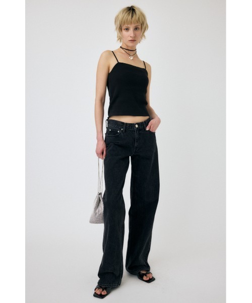 MOUSSY（マウジー）の「【2サイズ展開】スクエアネックキャミトップス（キャミソール・レディース・ブラック/ホワイト・2/1）」の18枚目の写真