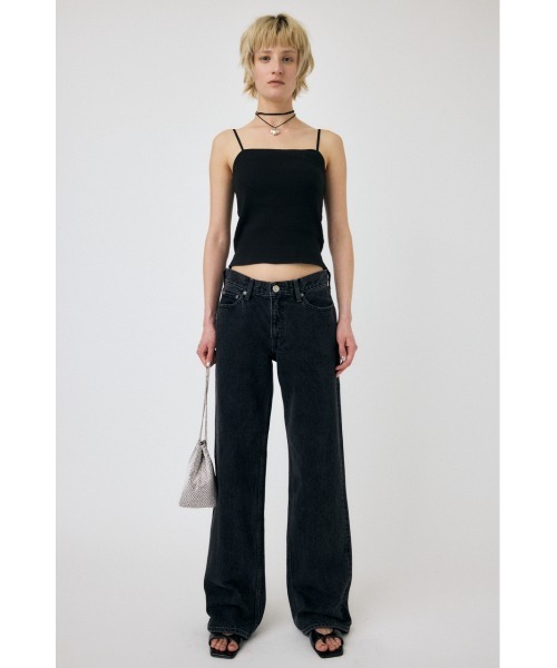 MOUSSY（マウジー）の「【2サイズ展開】スクエアネックキャミトップス（キャミソール・レディース・ブラック/ホワイト・2/1）」の20枚目の写真