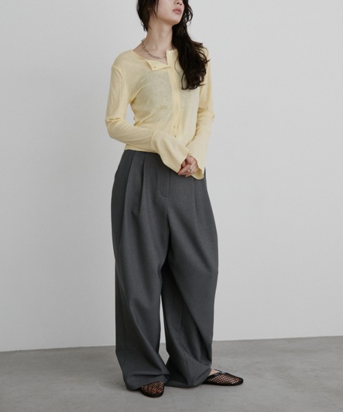 melt the lady ドレスアップカーディガントップス melt the lady random damage knit カーディガン - メルカリ