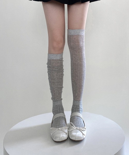 HALEY PESCA/シースルー ルーズハイソックス（ソックス/靴下