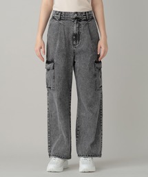 FOREVER 21 | 【2024SS】デニムカーゴストレートパンツ(デニムパンツ)