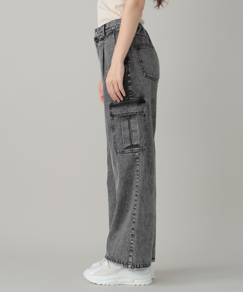 FOREVER 21（フォーエバー トゥエンティーワン）の「【2024SS】デニムカーゴストレートパンツ（デニムパンツ・レディース・ブルー/ブラック・FREE）」の19枚目の写真