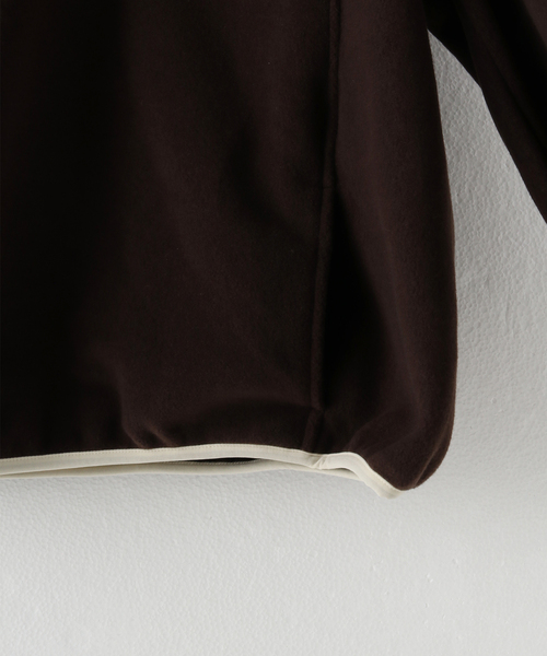 SPORTY&RICH（スポーティアンドリッチ）の「【SPORTY&RICH / スポーティアンドリッチ】BUTTONED POLAR SWEATSHIRT（スウェット・レディース・ブラウン・LARGE/MEDIUM/SMALL）」の12枚目の写真