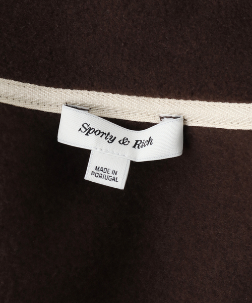 SPORTY&RICH（スポーティアンドリッチ）の「【SPORTY&RICH / スポーティアンドリッチ】BUTTONED POLAR SWEATSHIRT（スウェット・レディース・ブラウン・LARGE/MEDIUM/SMALL）」の13枚目の写真