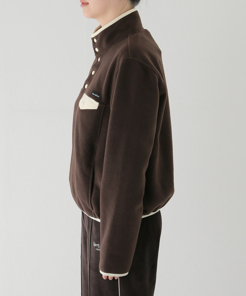 SPORTY&RICH（スポーティアンドリッチ）の「【SPORTY&RICH / スポーティアンドリッチ】BUTTONED POLAR SWEATSHIRT（スウェット・レディース・ブラウン・LARGE/MEDIUM/SMALL）」の17枚目の写真