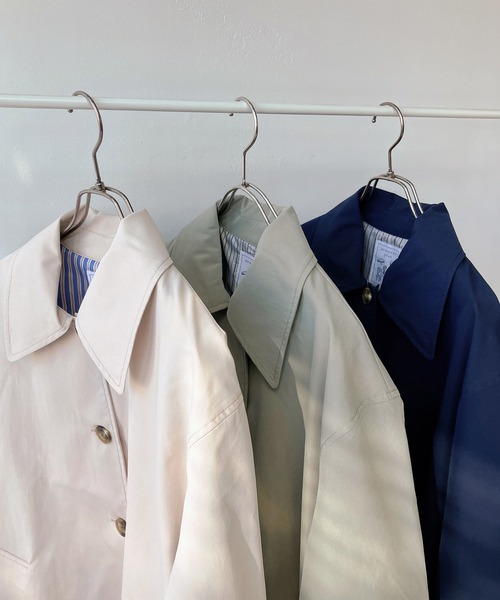 AS KNOW AS plus（アズノゥアズプラス）の「◎シンプルステンカラーコート　【2024SSアイテム】（ステンカラーコート・レディース・ライトカーキ/ネイビー/アイボリー・FREE）」の22枚目の写真