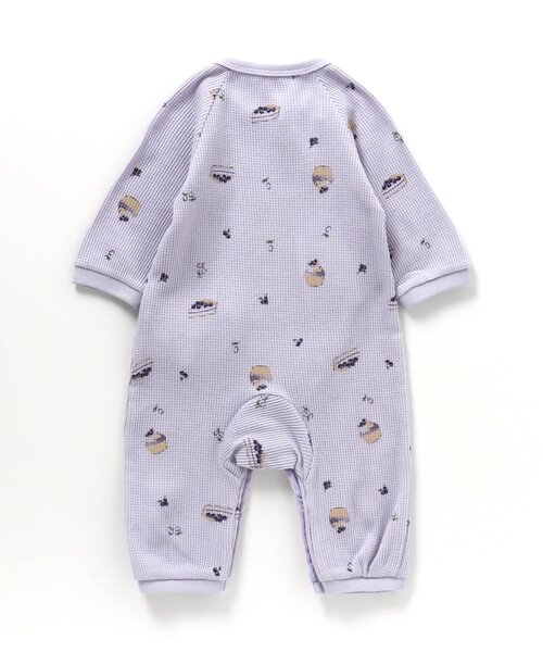 apres les cours（アプレレクール）の「【WEB限定】4柄ワッフルカバーオール（ロンパース・キッズ・ブルー/アイボリー/ベージュ/ラベンダー・60/70/80）」の17枚目の写真