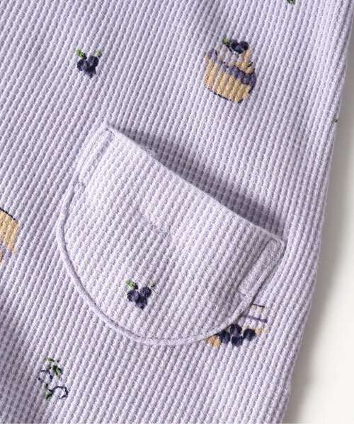 apres les cours（アプレレクール）の「【WEB限定】4柄ワッフルカバーオール（ロンパース・キッズ・ブルー/アイボリー/ベージュ/ラベンダー・60/70/80）」の20枚目の写真