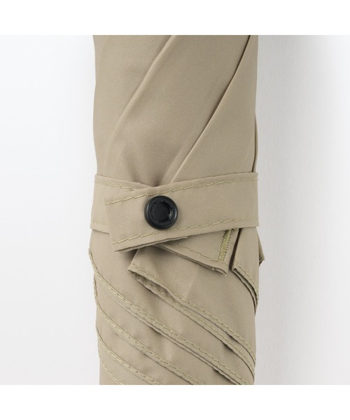 無印良品（ムジルシリョウヒン）の「晴雨兼用　２通りにたためる　折りたたみ傘　親骨の長さ５５ｃｍ・６本骨（折りたたみ傘・レディース・ベージュ・55cm）」の3枚目の写真