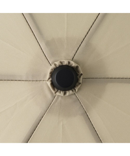 無印良品（ムジルシリョウヒン）の「晴雨兼用　２通りにたためる　折りたたみ傘　親骨の長さ５５ｃｍ・６本骨（折りたたみ傘・レディース・ベージュ・55cm）」の4枚目の写真