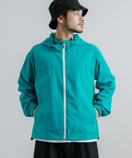 Rocky Monroe(ロッキーモンロー)の「フーデットウインドブレーカー / マウンテンパーカー(マウンテンパーカー・メンズ・ブルーグリーン/ベージュ/カーキ/カーキ系/ブルー系/ブラック/ブラック×カーキ/ベージュ系/ライトグリーン・LL/M/L)」の8枚目の写真