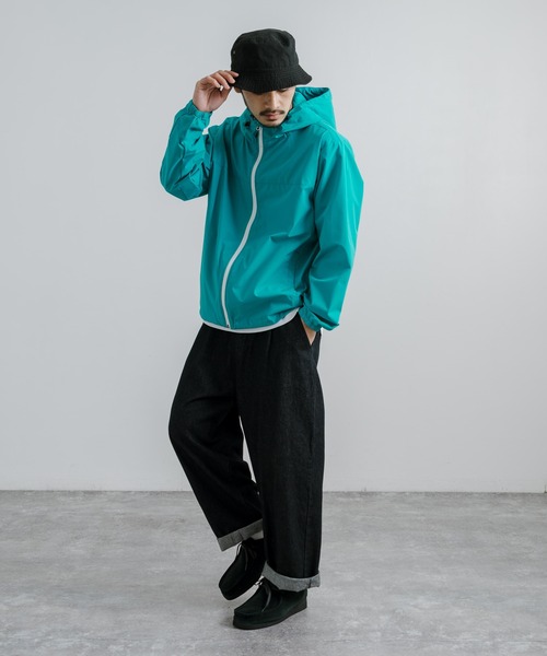 Rocky Monroe(ロッキーモンロー)の「フーデットウインドブレーカー / マウンテンパーカー(マウンテンパーカー・メンズ・ブルーグリーン/ベージュ/カーキ/カーキ系/ブルー系/ブラック/ブラック×カーキ/ベージュ系/ライトグリーン・LL/M/L)」の19枚目の写真