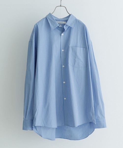 THOMAS MASON(トーマス メイソン)の「トーマスメイソンオーバーシャツ(シャツ/ブラウス・メンズ・ブルー系その他/ロイヤルブルー/ネイビー/ホワイト/ライトブルー・MEDIUM/LARGE/X-LARGE)」の1枚目の写真