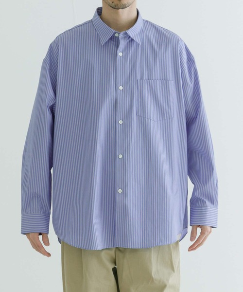 THOMAS MASON(トーマス メイソン)の「トーマスメイソンオーバーシャツ(シャツ/ブラウス・メンズ・ブルー系その他/ロイヤルブルー/ネイビー/ホワイト/ライトブルー・MEDIUM/LARGE/X-LARGE)」の16枚目の写真