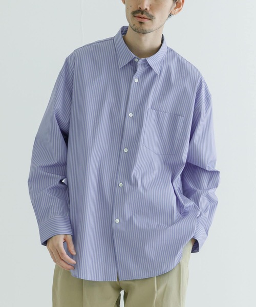 THOMAS MASON(トーマス メイソン)の「トーマスメイソンオーバーシャツ(シャツ/ブラウス・メンズ・ブルー系その他/ロイヤルブルー/ネイビー/ホワイト/ライトブルー・MEDIUM/LARGE/X-LARGE)」の17枚目の写真