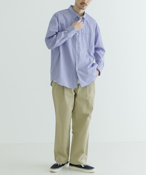 THOMAS MASON(トーマス メイソン)の「トーマスメイソンオーバーシャツ(シャツ/ブラウス・メンズ・ブルー系その他/ロイヤルブルー/ネイビー/ホワイト/ライトブルー・MEDIUM/LARGE/X-LARGE)」の19枚目の写真