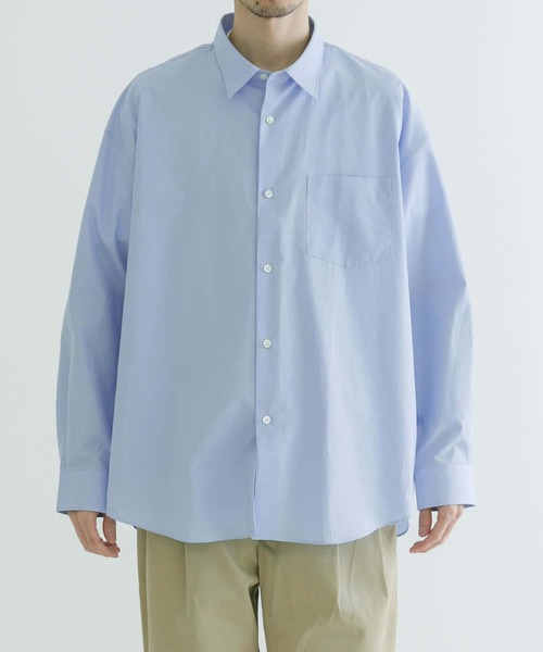 THOMAS MASON(トーマス メイソン)の「トーマスメイソンオーバーシャツ(シャツ/ブラウス・メンズ・ブルー系その他/ロイヤルブルー/ネイビー/ホワイト/ライトブルー・MEDIUM/LARGE/X-LARGE)」の22枚目の写真