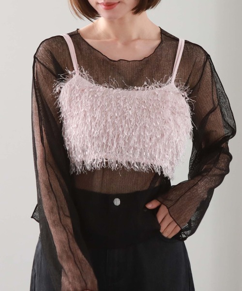 archives(アルシーヴ)の「ラッセルストライプシアーTOPS(Tシャツ/カットソー・レディース・ブルー/オフホワイト/ミント/ブラック・MEDIUM)」の11枚目の写真