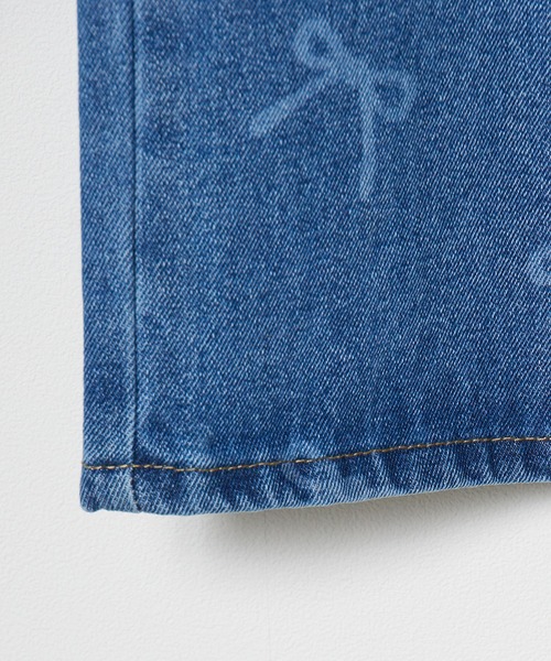 Chick（チック）の「▲Ribbon Denim Pants / リボンデニムパンツ（デニムパンツ・レディース・ブルー・S/M/L）」の7枚目の写真