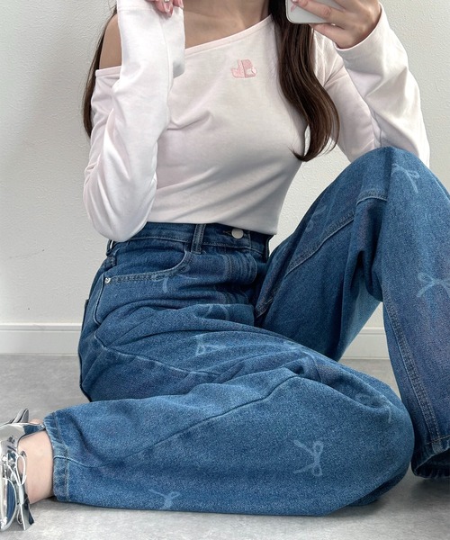 ★送料・関税込★RIBBONBIT★Luna Denim Pants★デニム★ Luna Denim Pants - RIBBONBIT