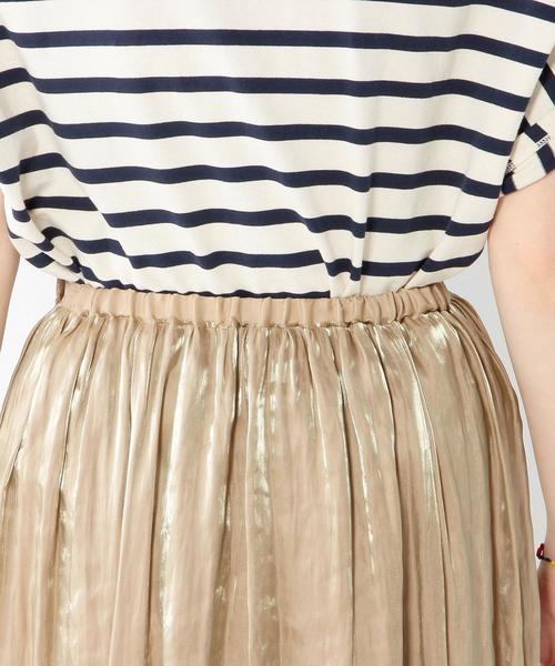 Another Edition（アナザーエディション）の「ギャザーマキシスカート/AEFC GAZ MAXI SK◆（スカート・レディース・ブラウン/ライトブルー・フリー）」の8枚目の写真