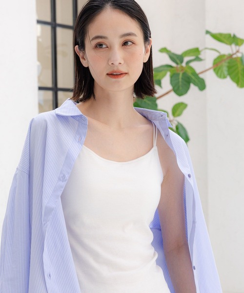 LAKOLE（ラコレ）の「Wストラップカップキャミ / 106662（キャミソール・レディース・ネイビー/ライトベージュ/ブラック/オフホワイト・SMALL/MEDIUM）」の2枚目の写真