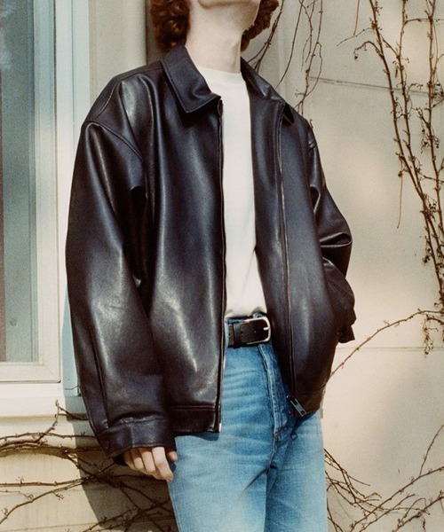 ALAND(エーランド)の「V2/442シングルジャケット 2976902(ライダースジャケット・メンズ・クリーム/グレー/ブラウン/ブラック・MEDIUM/LARGE)」の3枚目の写真