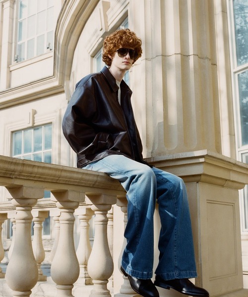 ALAND(エーランド)の「V2/442シングルジャケット 2976902(ライダースジャケット・メンズ・クリーム/グレー/ブラウン/ブラック・MEDIUM/LARGE)」の5枚目の写真