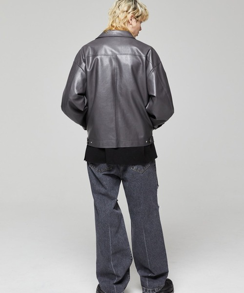 ALAND(エーランド)の「V2/442シングルジャケット 2976902(ライダースジャケット・メンズ・クリーム/グレー/ブラウン/ブラック・MEDIUM/LARGE)」の12枚目の写真