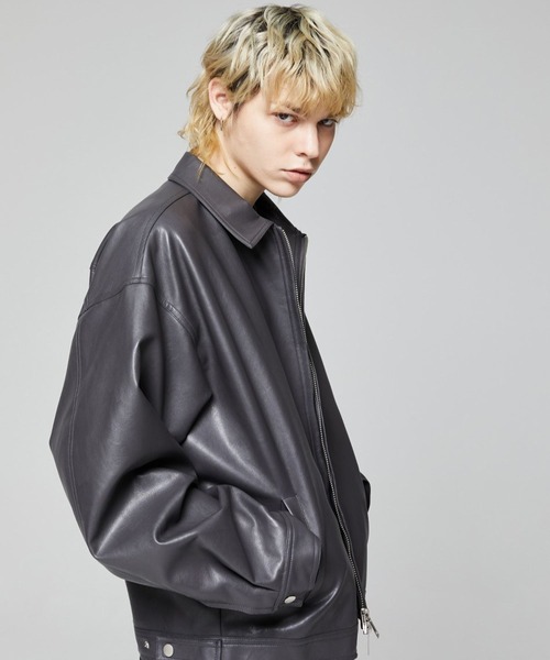 ALAND(エーランド)の「V2/442シングルジャケット 2976902(ライダースジャケット・メンズ・クリーム/グレー/ブラウン/ブラック・MEDIUM/LARGE)」の13枚目の写真