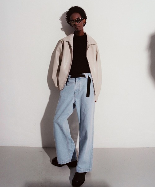 ALAND(エーランド)の「V2/442シングルジャケット 2976902(ライダースジャケット・メンズ・クリーム/グレー/ブラウン/ブラック・MEDIUM/LARGE)」の15枚目の写真