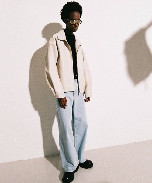 ALAND(エーランド)の「V2/442シングルジャケット 2976902(ライダースジャケット・メンズ・クリーム/グレー/ブラウン/ブラック・MEDIUM/LARGE)」の16枚目の写真