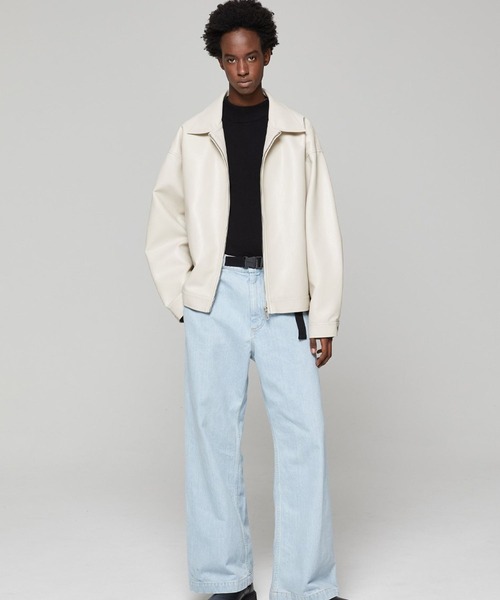 ALAND(エーランド)の「V2/442シングルジャケット 2976902(ライダースジャケット・メンズ・クリーム/グレー/ブラウン/ブラック・MEDIUM/LARGE)」の17枚目の写真