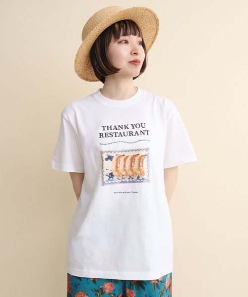 I am I in fact...(アイアムアイインファクト)の「THANK YOU RESTAURANT Tシャツ(Tシャツ/カットソー・レディース・ホワイト・FREE)」の16枚目の写真