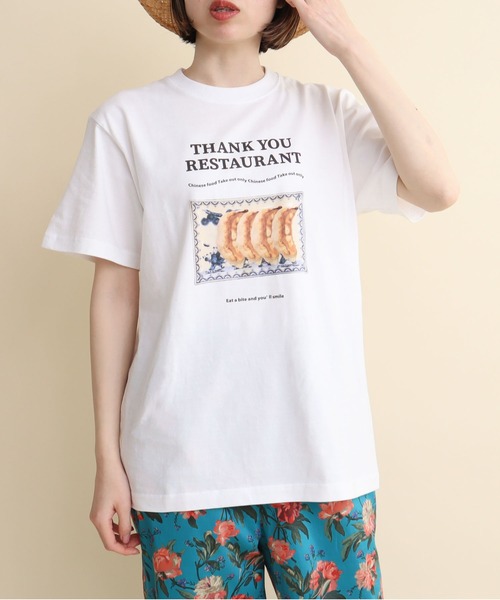 I am I in fact...(アイアムアイインファクト)の「THANK YOU RESTAURANT Tシャツ(Tシャツ/カットソー・レディース・ホワイト・FREE)」の14枚目の写真