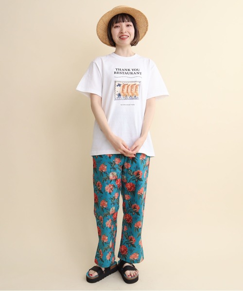 I am I in fact...(アイアムアイインファクト)の「THANK YOU RESTAURANT Tシャツ(Tシャツ/カットソー・レディース・ホワイト・FREE)」の7枚目の写真