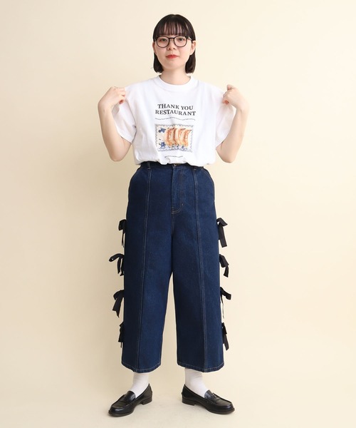I am I in fact...(アイアムアイインファクト)の「THANK YOU RESTAURANT Tシャツ(Tシャツ/カットソー・レディース・ホワイト・FREE)」の13枚目の写真
