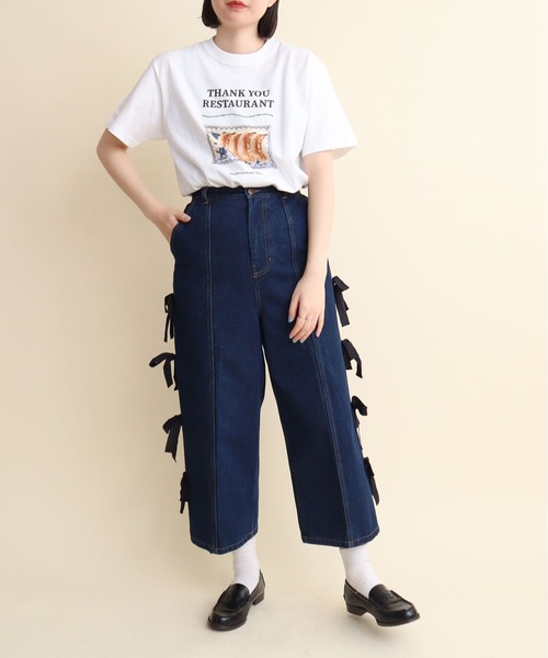 I am I in fact...(アイアムアイインファクト)の「THANK YOU RESTAURANT Tシャツ(Tシャツ/カットソー・レディース・ホワイト・FREE)」の12枚目の写真