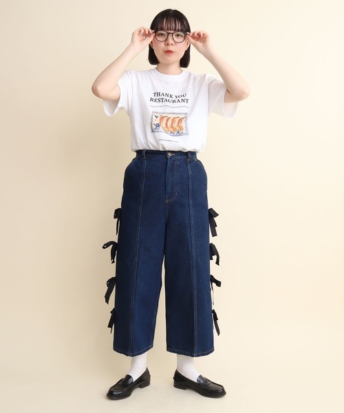 I am I in fact...(アイアムアイインファクト)の「THANK YOU RESTAURANT Tシャツ(Tシャツ/カットソー・レディース・ホワイト・FREE)」の11枚目の写真