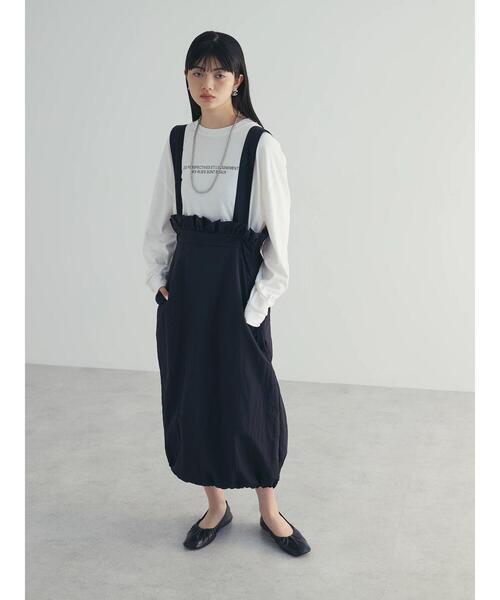 armonia（アルモニーア）の「a.サスペンダー付きスカート（スカート・レディース・カーキ/ブラック/アイボリー・FREE）」の9枚目の写真
