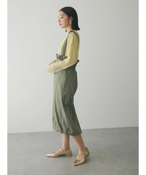 armonia（アルモニーア）の「a.サスペンダー付きスカート（スカート・レディース・カーキ/ブラック/アイボリー・FREE）」の5枚目の写真