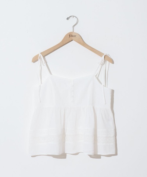 flower（フラワー）の「エデンレースビスチェ（キャミソール・レディース・ブラック/ホワイト・FREE）」の13枚目の写真