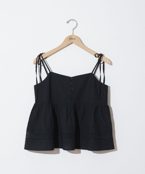 flower（フラワー）の「エデンレースビスチェ（キャミソール・レディース・ブラック/ホワイト・FREE）」の12枚目の写真